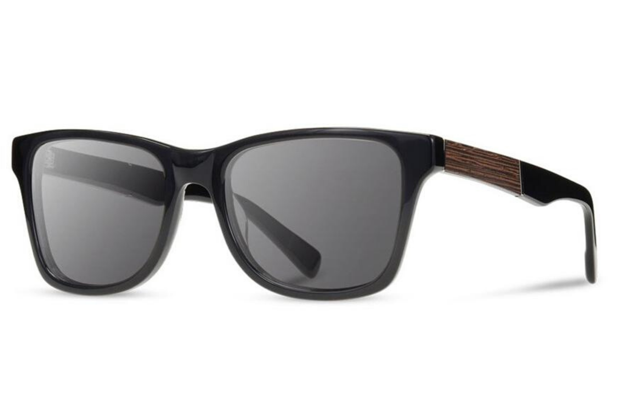 Canby XL Acetate Sunglasses | Black Ebony | Grey Polarized | Shwood