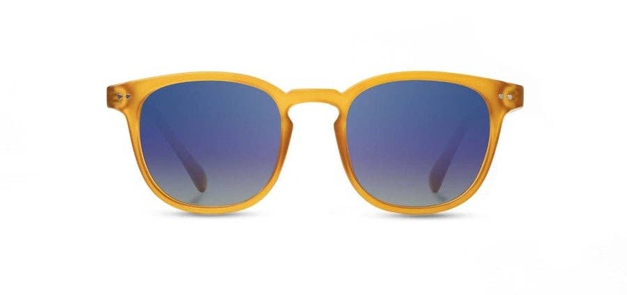 Topo Sunglasses | Matte Orange / Walnut / HD Plus Polarized Blue Flash | CAMP Eyewear