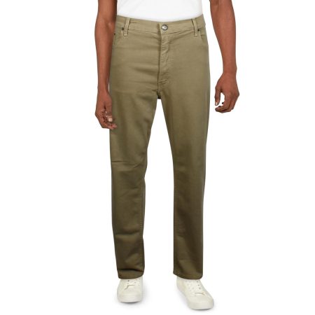 MVP Collections Mens Mid-Rise Stretch Straight Leg Jeans