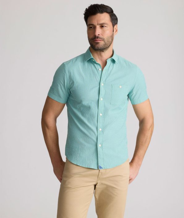 FORBES-UNTUCKIT-42086Gre-PERF-SS-SEERSUCKER-GREEN-2