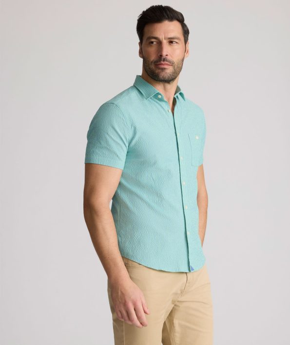 FORBES-UNTUCKIT-42086Gre-PERF-SS-SEERSUCKER-GREEN-4