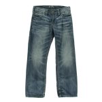 Silver Jeans Co. Mens Zac Whisker Wash Distressed Straight Leg Jeans