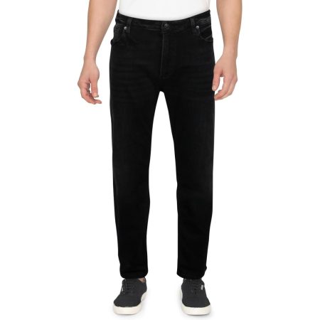 Silver Jeans Co. Mens Mid-Rise Stretch Straight Leg Jeans