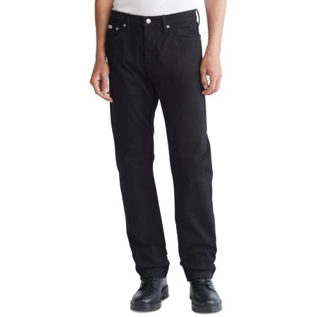 Calvin Klein Jeans Mens Stretch Mid Rise Straight Leg Jeans
