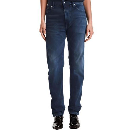 Calvin Klein Mens Denim Straight Fit Straight Leg Jeans