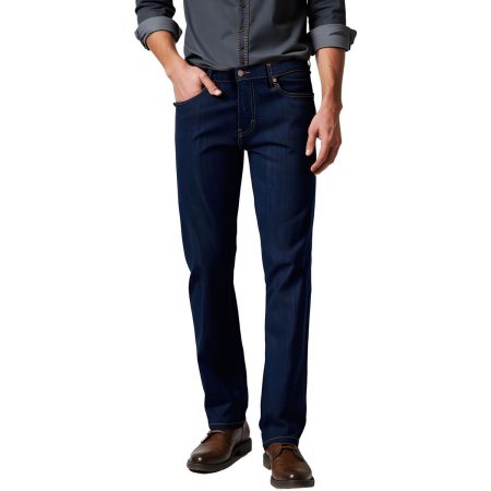 Alfani Mens David Rinse Pocket Denim Straight Leg Jeans