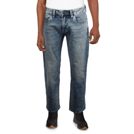 Buffalo David Bitton Mens Six Denim Cotton Straight Leg Jeans
